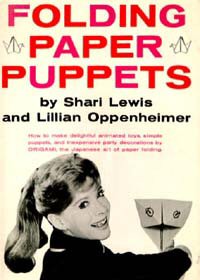 Folding paper puppets