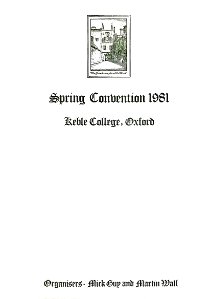 BOS Convention 1981 Spring