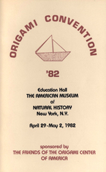 FOCA Origami Convention 1982 : page 0.