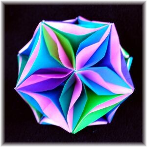 Icosahedron with Curves and Waves